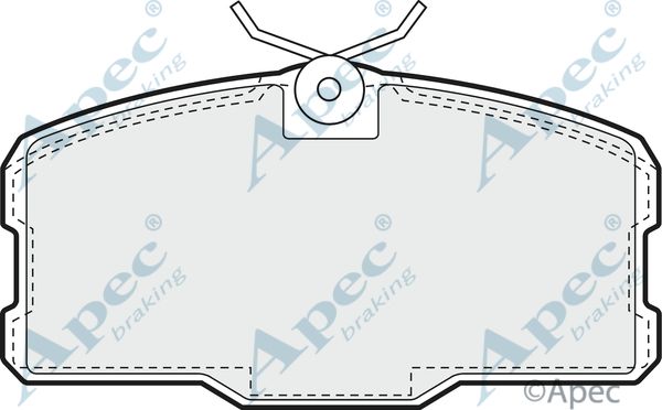 APEC BRAKING Комплект тормозных колодок, дисковый тормоз PAD494